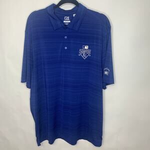 Cutter & Buck Golf Polo Royals World Series Champion Dri Fit Shirt Sz XL
